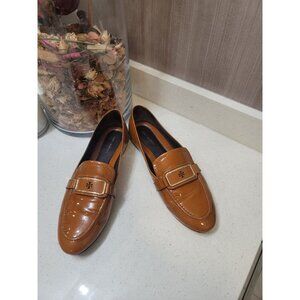 Tory Burch Georgia Women’s Loafers Patent Leather Tan Cuoio Sz 7.5